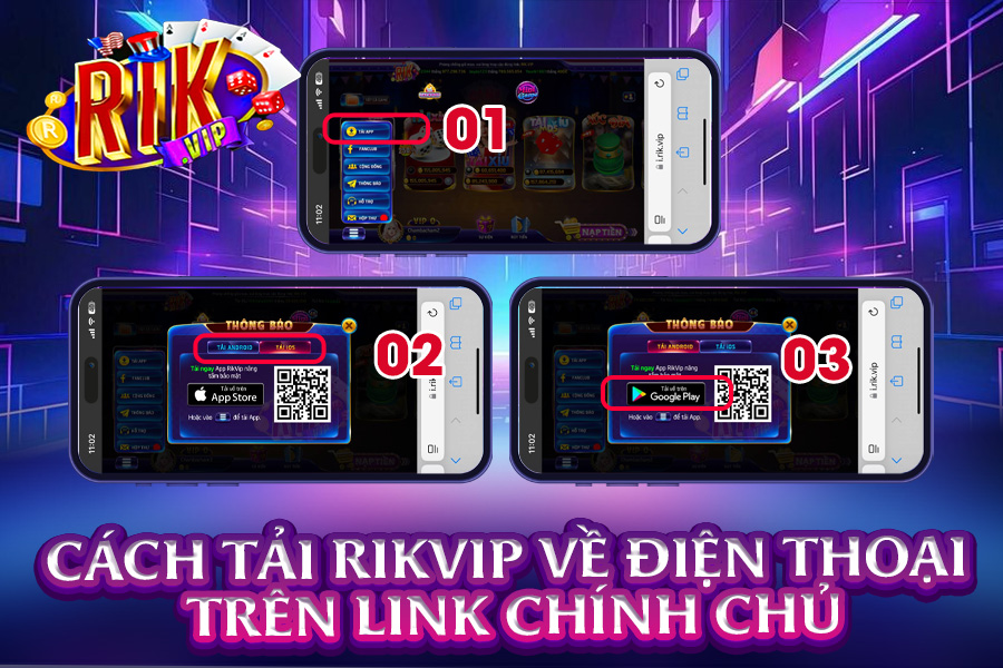 Cách tải ứng dụng RikVip về điện thoại_